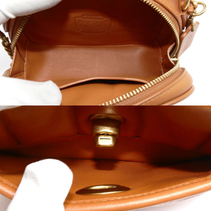 COACH コーチ ランチボックス トップハンドル 2Wayショルダーバッグ ブラウン C4678 レディース【中古】【美品】