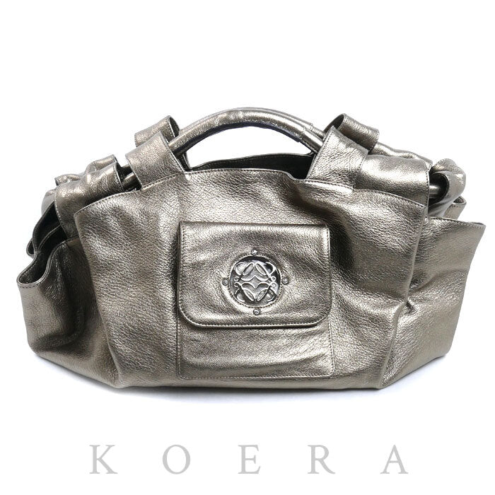 LOEWE ロエベ ナッパアイレ ハンドバッグ ゴールド系 370.70.624 レディース【中古】
