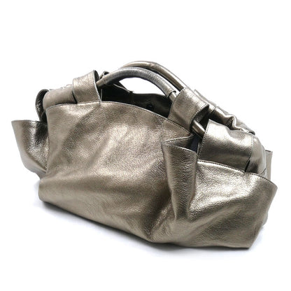 LOEWE ロエベ ナッパアイレ ハンドバッグ ゴールド系 370.70.624 レディース【中古】