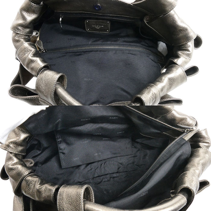LOEWE ロエベ ナッパアイレ ハンドバッグ ゴールド系 370.70.624 レディース【中古】
