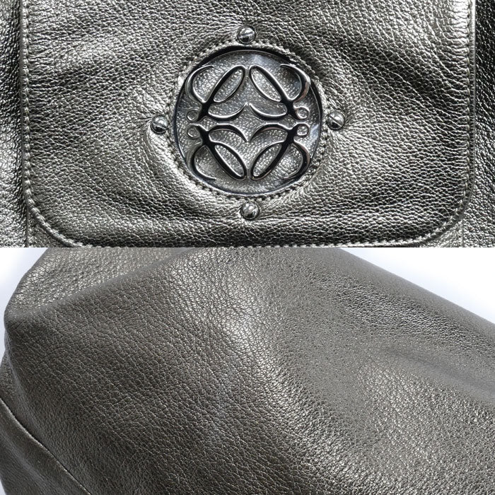 LOEWE ロエベ ナッパアイレ ハンドバッグ ゴールド系 370.70.624 レディース【中古】