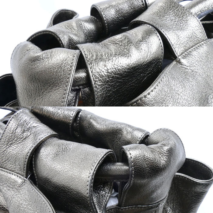 LOEWE ロエベ ナッパアイレ ハンドバッグ ゴールド系 370.70.624 レディース【中古】
