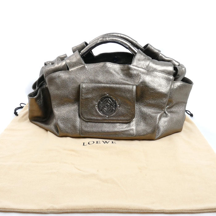 LOEWE ロエベ ナッパアイレ ハンドバッグ ゴールド系 370.70.624 レディース【中古】