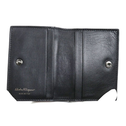Salvatore Ferragamo サルヴァトーレフェラガモ ヴァラリボン カードケース ブラック JL-22 0295/220295 レディース【中古】