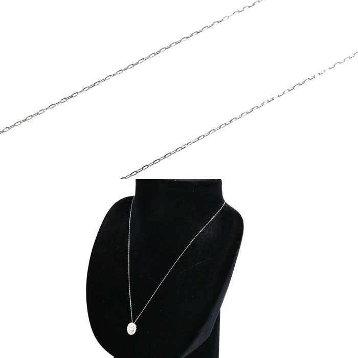 Pt900プラチナ Pt850プラチナ ネックレス ダイヤモンド0.40ct 1.9g 40cm レディース【中古】