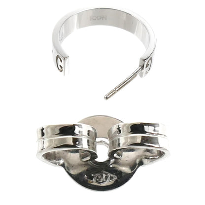 GUCCI グッチ K18WG ホワイトゴールド 片耳 ICON シングル ピアス 2.8g レディース【中古】