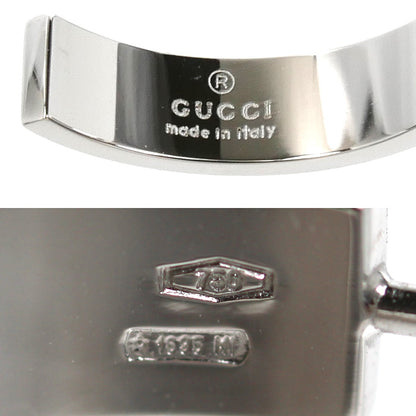 GUCCI グッチ K18WG ホワイトゴールド 片耳 ICON シングル ピアス 2.8g レディース【中古】