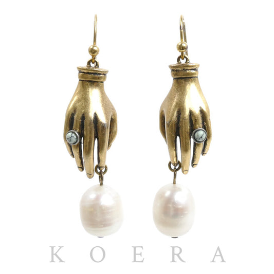 Tory Burch トリーバーチ ハンドモチーフ ピアス レディース【中古】