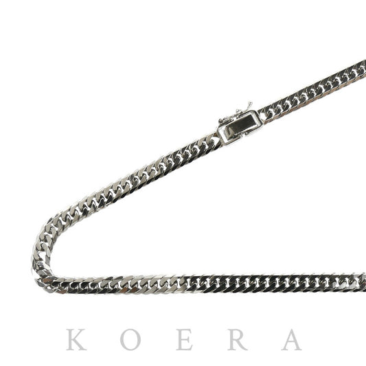Pt850プラチナ ネックレス 喜平6面Wカット 50.2g 50cm メンズ【中古】