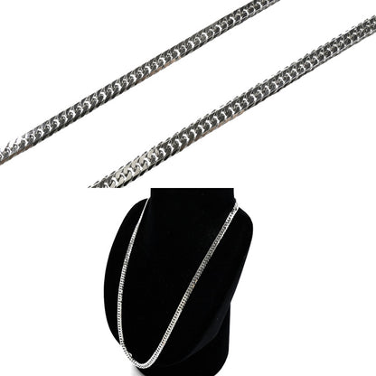 Pt850プラチナ ネックレス 喜平6面Wカット 50.2g 50cm メンズ【中古】