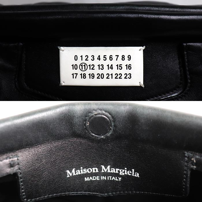 MAISON MARGIELA メゾンマルジェラ グラムスラム ミディアム ショルダーバッグ ブラック SB1WG0034 P4300 T8013 ユニセックス【中古】