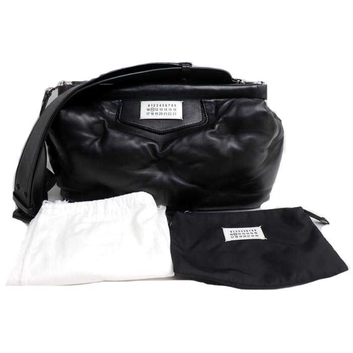 MAISON MARGIELA メゾンマルジェラ グラムスラム ミディアム ショルダーバッグ ブラック SB1WG0034 P4300 T8013 ユニセックス【中古】