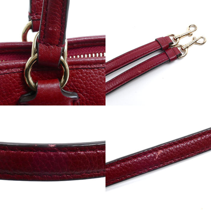 COACH コーチ ミニ ノリータ サッチェル 2Wayショルダーバッグ レッド 33735 レディース【中古】