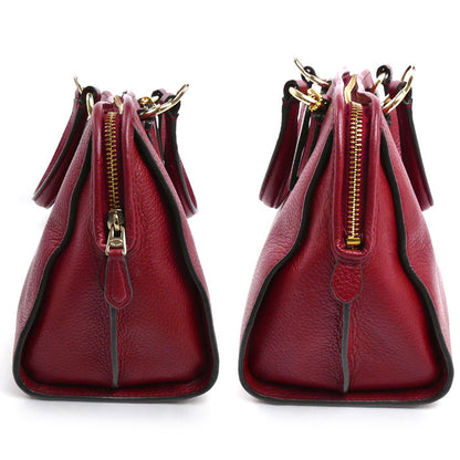 COACH コーチ ミニ ノリータ サッチェル 2Wayショルダーバッグ レッド 33735 レディース【中古】