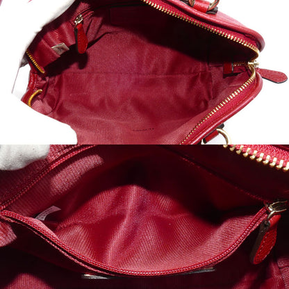 COACH コーチ ミニ ノリータ サッチェル 2Wayショルダーバッグ レッド 33735 レディース【中古】