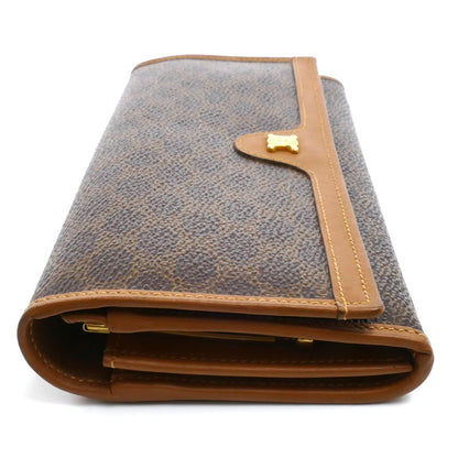 CELINE セリーヌ マカダム柄 がま口 長財布 レディース【中古】