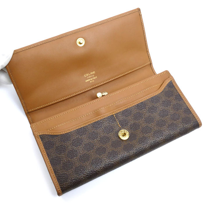 CELINE セリーヌ マカダム柄 がま口 長財布 レディース【中古】