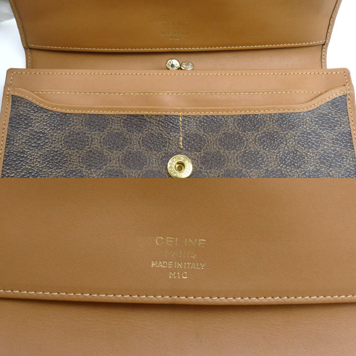 CELINE セリーヌ マカダム柄 がま口 長財布 レディース【中古】