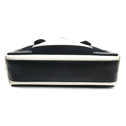 BALENCIAGA バレンシアガ ネイビーカバスXS トートバッグ ナチュラル/ブラック 390346 レディース【中古】