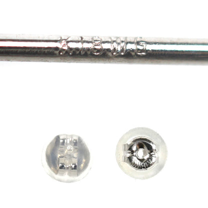 K18WG ホワイトゴールド クロス ピアス ダイヤモンド0.06ct/0.06ct 1.0g レディース【中古】