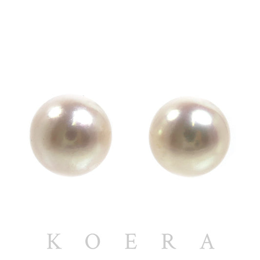 K18YG イエローゴールド パール ピアス パール約7.2mm 1.3g レディース【中古】