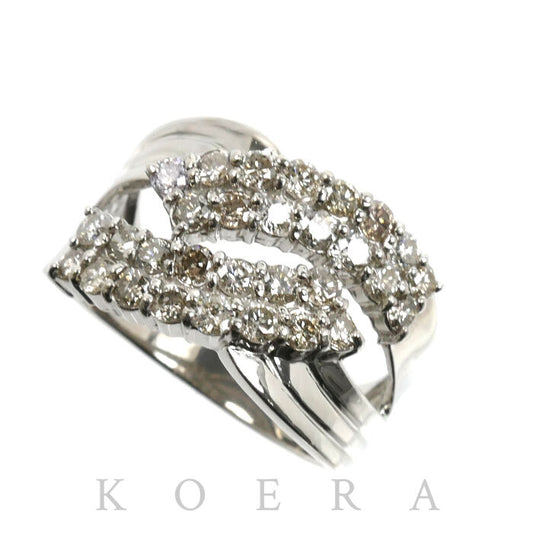 Pt900プラチナ リング・指輪 ダイヤモンド1.00ct 11号 6.8g レディース【中古】