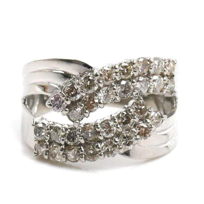 Pt900プラチナ リング・指輪 ダイヤモンド1.00ct 11号 6.8g レディース【中古】