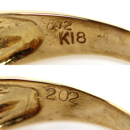 K18YG イエローゴールド リング・指輪 ルビー2.02ct ダイヤモンド0.12ct 11号 4.9g レディース【中古】