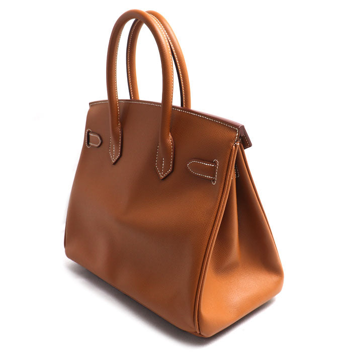 HERMES エルメス バーキン30 ハンドバッグ ゴールド レディース □N（2010年）【中古】
