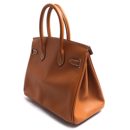 HERMES エルメス バーキン30 ハンドバッグ ゴールド レディース □N（2010年）【中古】