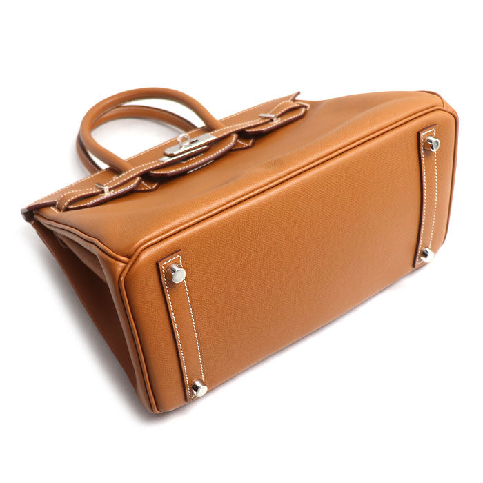 HERMES エルメス バーキン30 ハンドバッグ ゴールド レディース □N（2010年）【中古】