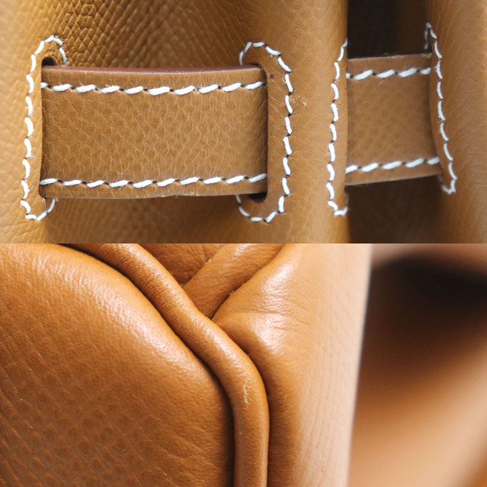 HERMES エルメス バーキン30 ハンドバッグ ゴールド レディース □N（2010年）【中古】