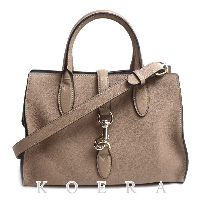 GUCCI グッチ フック クロージャー ミディアム ハンドバッグ トープ（グレージュ系） 806205 レディース【中古】【美品】