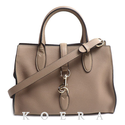 GUCCI グッチ フック クロージャー ミディアム ハンドバッグ トープ（グレージュ系） 806205 レディース【中古】【美品】