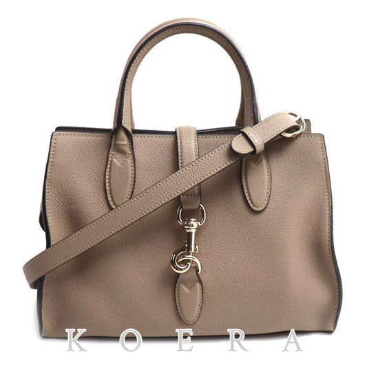 GUCCI グッチ フック クロージャー ミディアム ハンドバッグ トープ（グレージュ系） 806205 レディース【中古】【美品】