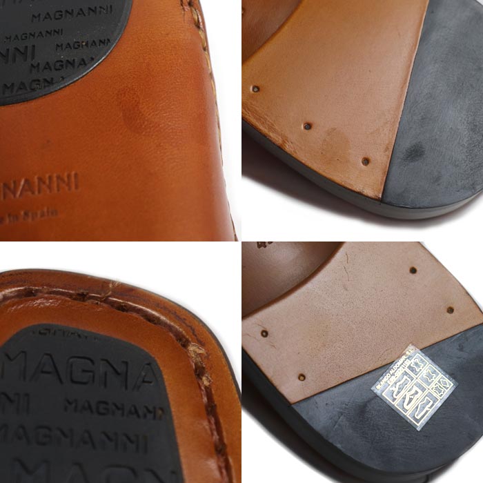 MAGNANNI マグナーニ オパンカ コンビ ダービー ドレスシューズ ビジネスシューズ BR/DGY 24568 26.5-27.0cm相当 43 メンズ【未使用】【買取品】