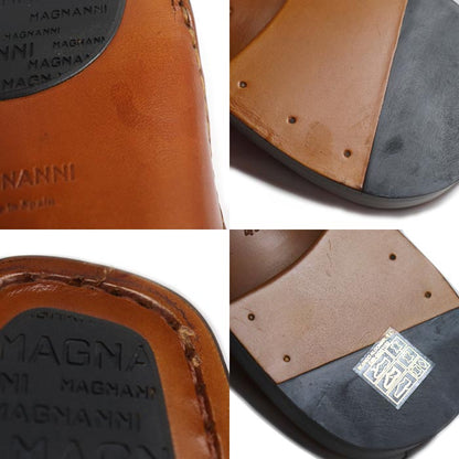 MAGNANNI マグナーニ オパンカ コンビ ダービー ドレスシューズ ビジネスシューズ BR/DGY 24568 26.5-27.0cm相当 43 メンズ【未使用】【買取品】