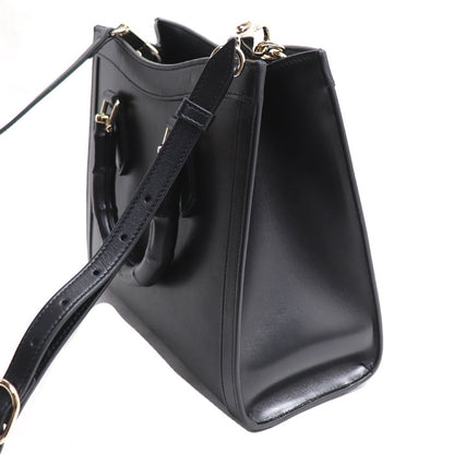 GUCCI グッチ ダイアナ ミディアム バンブー トートバッグ ブラック 832982 レディース【中古】
