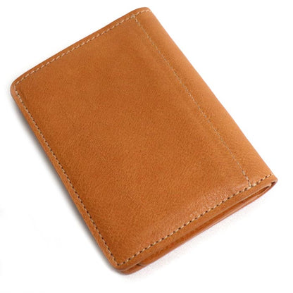 IL BISONTE イルビゾンテ カードケース ナチュラルブラウン SC111 ユニセックス【中古】【美品】