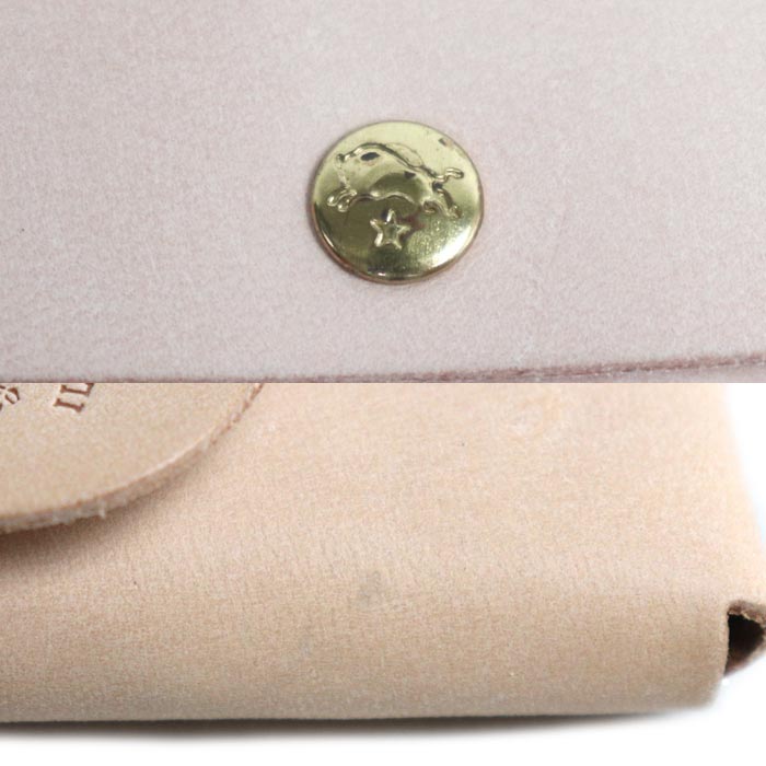 IL BISONTE イルビゾンテ カードケース ナチュラル SCC032 ユニセックス【中古】【美品】