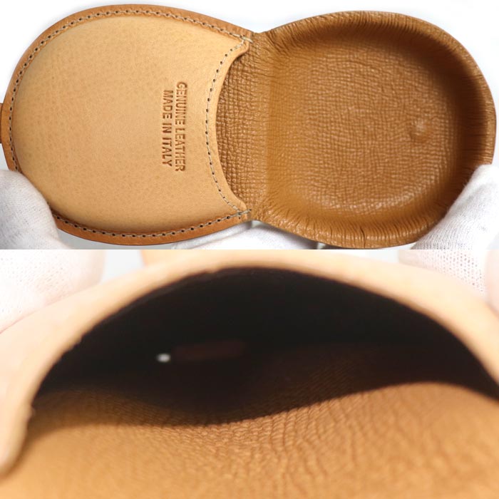 IL BISONTE イルビゾンテ 馬蹄型 コインケース ナチュラル C0543 ユニセックス【中古】