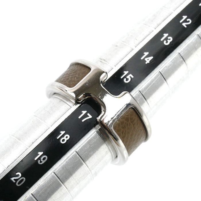 HERMES エルメス GP レザー オランプPM リング・指輪 H500058FK18 16号 ユニセックス【中古】