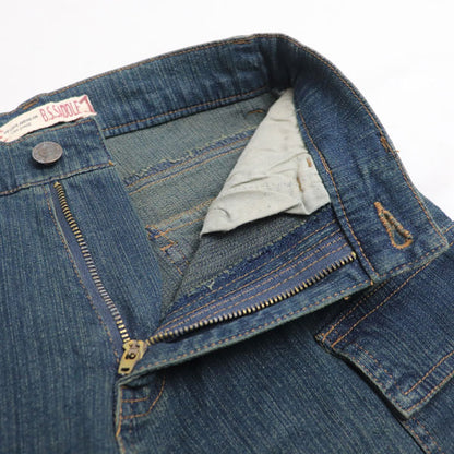 B.S.Saddle ビーエスサドル デニムパンツ ブルー系 65405 
61-85 レディース【中古】