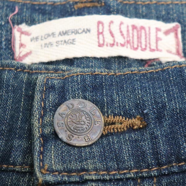 B.S.Saddle ビーエスサドル デニムパンツ ブルー系 65405 
61-85 レディース【中古】