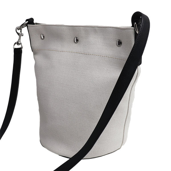 SAINT LAURENT サンローラン リヴゴーシュ RIVE GAUCHE ショルダーバッグ ホワイト ブラック 669299-faaaz-9024 レディース【中古】