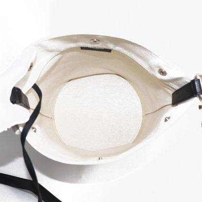 SAINT LAURENT サンローラン リヴゴーシュ RIVE GAUCHE ショルダーバッグ ホワイト ブラック 669299-faaaz-9024 レディース【中古】