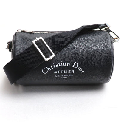 Christian Dior クリスチャンディオール アトリエ ローラー ミニ ドラム ショルダーバッグ ブラック 1ATPO061 レディース【中古】