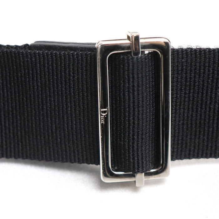 Christian Dior クリスチャンディオール アトリエ ローラー ミニ ドラム ショルダーバッグ ブラック 1ATPO061 レディース【中古】