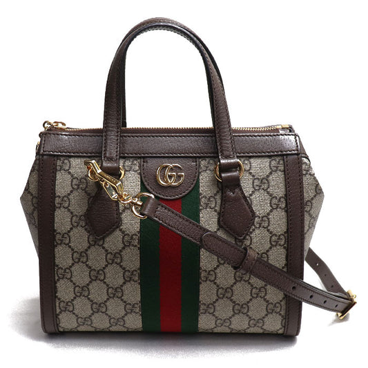 GUCCI グッチ オフィディア GG スモール トートバッグ 2Wayショルダーバッグ ブラウン ベージュ/エボニー 547551 K05NB 8745 レディース【中古】