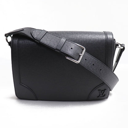 LOUIS VUITTON ルイ・ヴィトン ニュー・フラップ メッセンジャー ショルダーバッグ タイガ ブラック M30807 IC メンズ【中古】【美品】